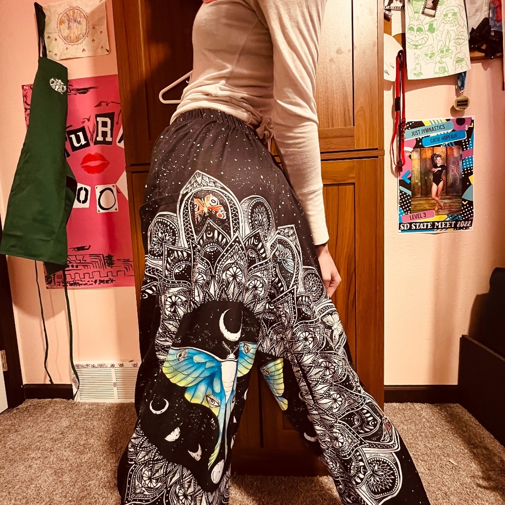 Blue elephant Boho pants